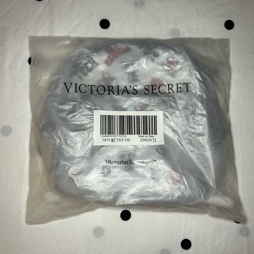 Victoria’s Secret PINK Texas Tech Collegiate Mini Clear Backpack 🖤❤️